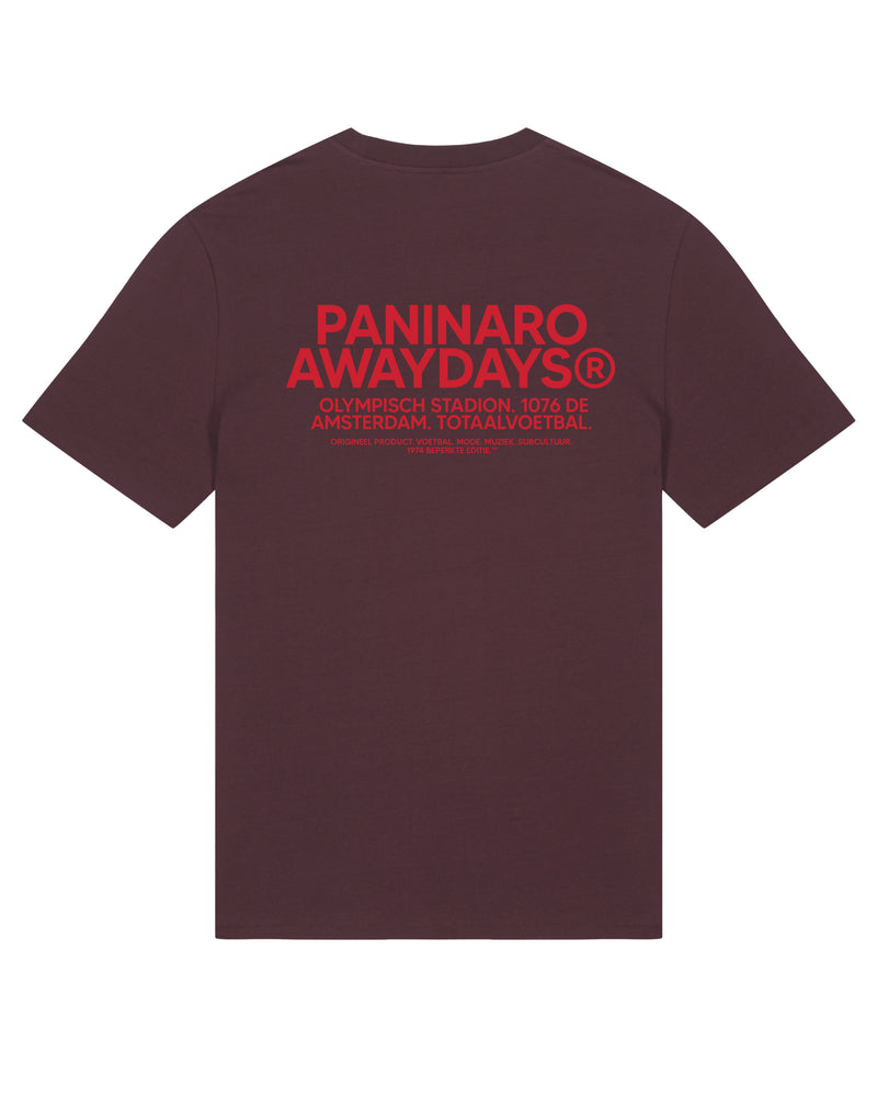 
                  
                    AWAY DAYS - TOTAL FOOTBALL - RED BROWN TSHIRT
                  
                